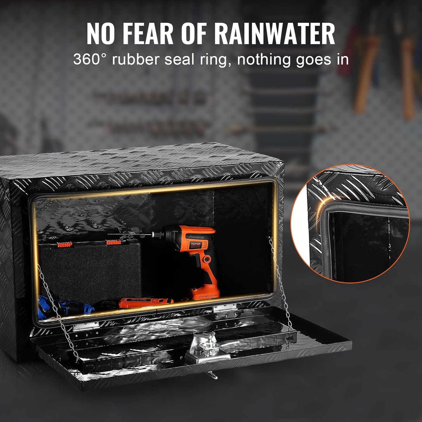 Heavy-Duty Aluminum Diamond Plate Toolbox