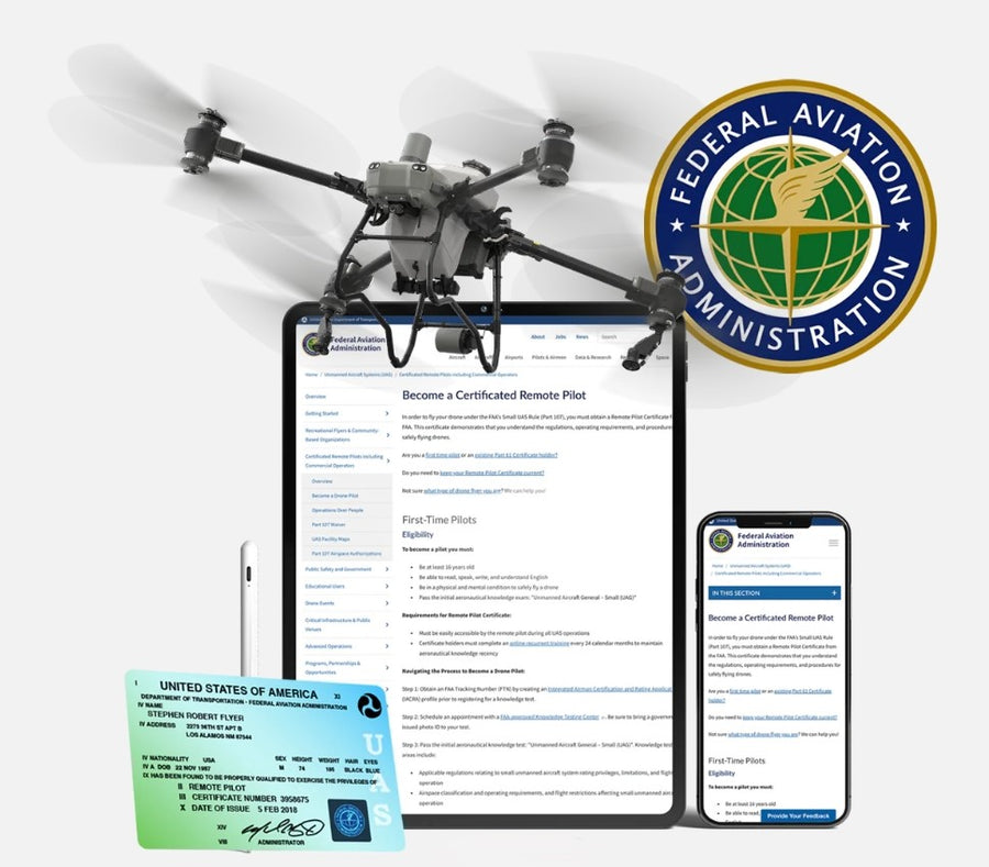 Spray Drone FAA Regulations Package