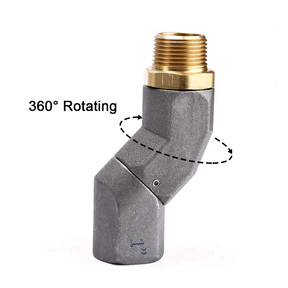 1 Inch NPT Fuel Hose Swivel 360 Rotating Connector