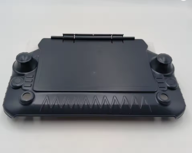 Protective cover installed on DJI Agras T100 remote controller with screen covered