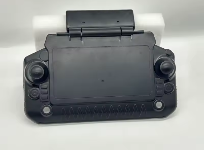 Protective cover installed on DJI Agras T100 remote controller with screen exposed