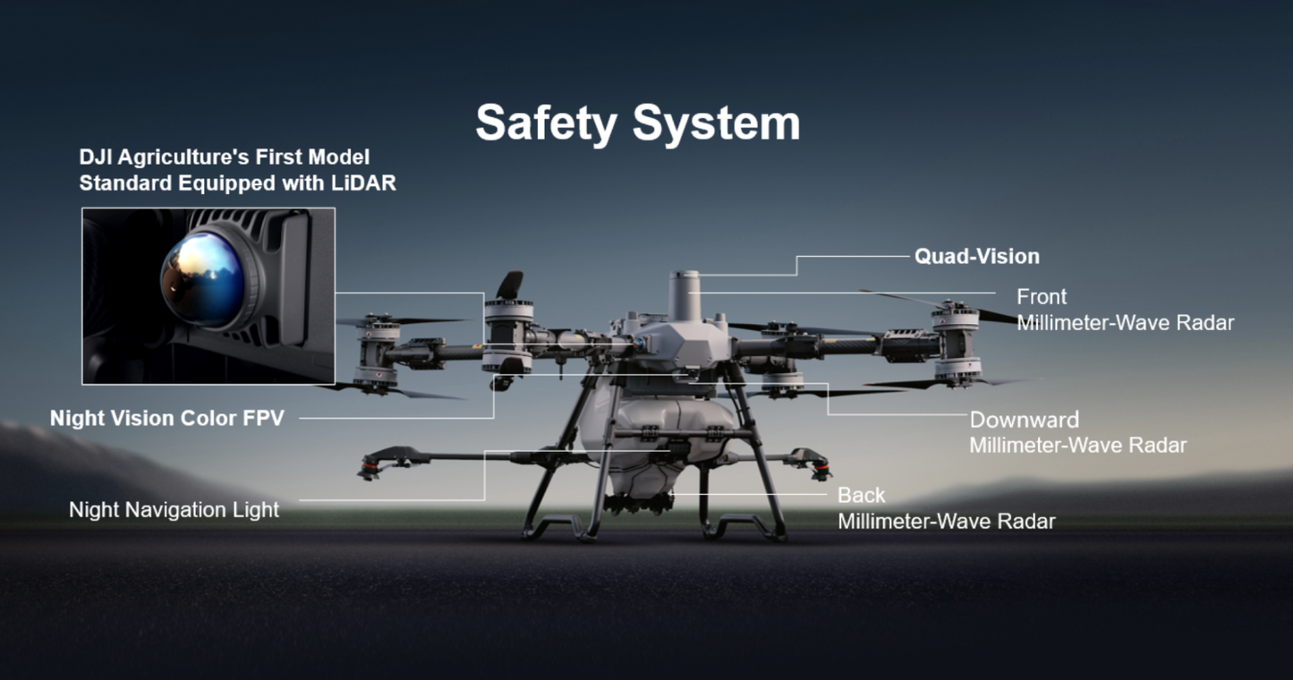 DJI Agras T100 - Airframe and Spray Tank